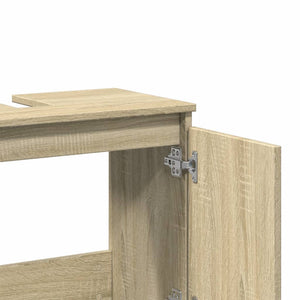 vidaXL Sink Cabinet Sonoma Oak 58x33x60 cm Engineered Wood