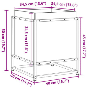 vidaXL Garden Planter 40x40x50 cm Solid Wood Pine