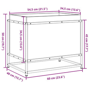 vidaXL Garden Planter 60x40x50 cm Impregnated Wood Pine