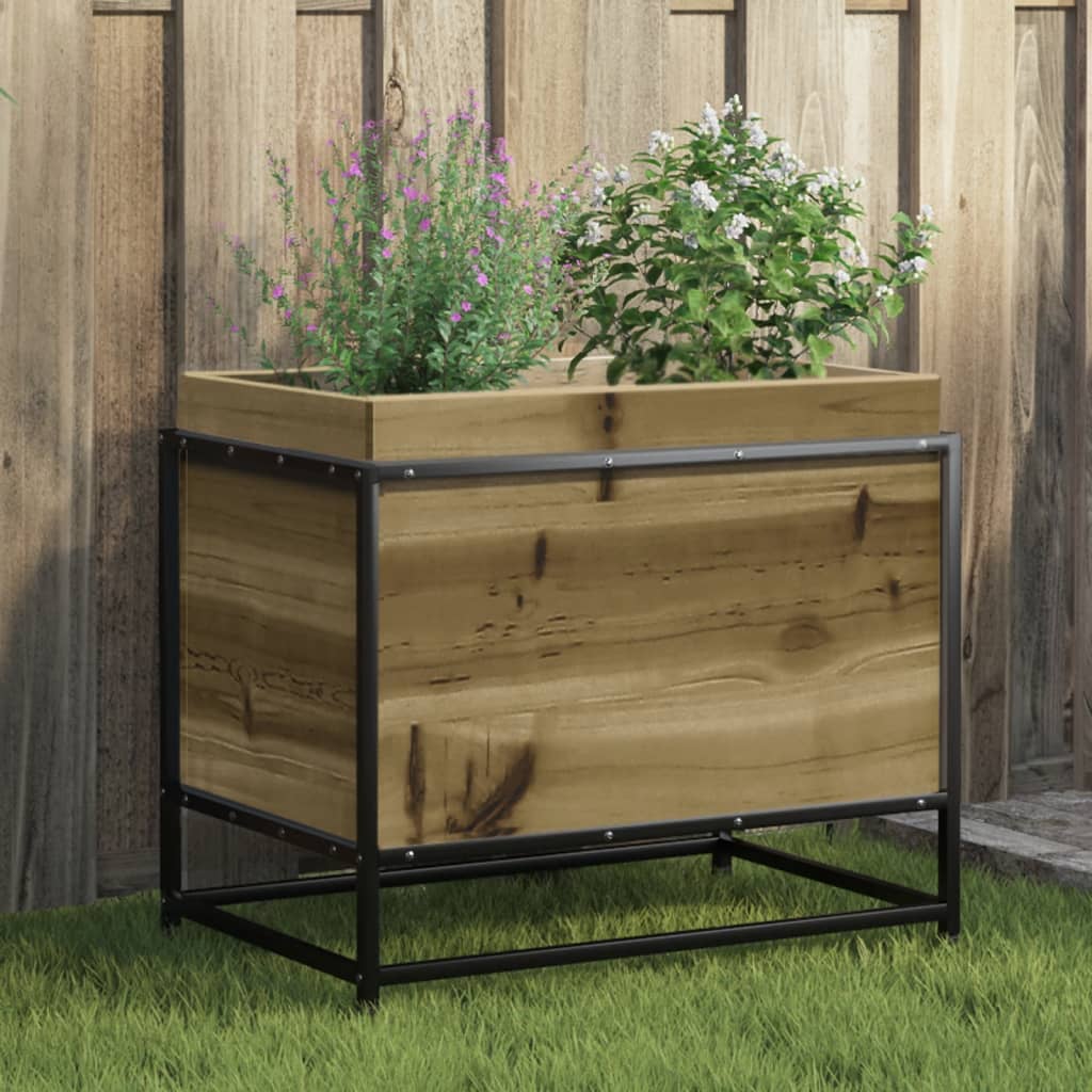 vidaXL Garden Planter 60x40x50 cm Impregnated Wood Pine