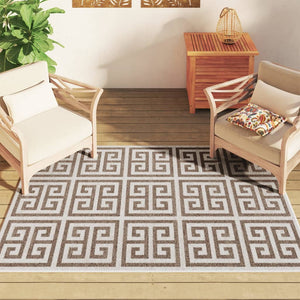 vidaXL Indoor & Outdoor Rug Short Pile Multicolour 120x180 cm Anti Slip