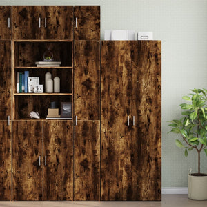 vidaXL Wall Cabinet Smoked Oak 30x42.5x40 cm Engineered Wood