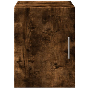 vidaXL Wall Cabinet Smoked Oak 30x42.5x40 cm Engineered Wood