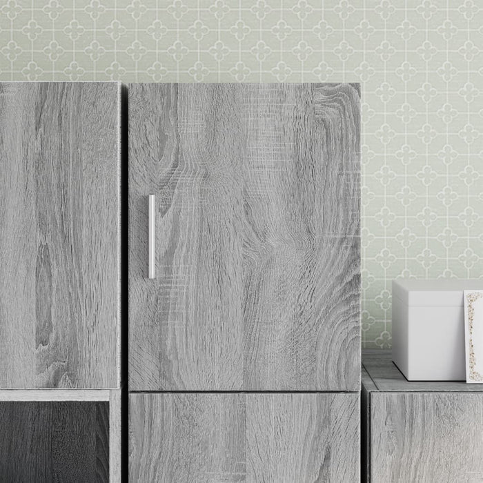 vidaXL Wall Cabinet Grey Sonoma 30x42.5x40 cm Engineered Wood