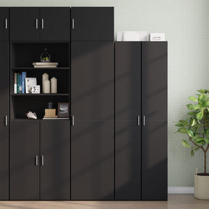 vidaXL Wall Cabinet Black 50x42.5x40 cm Engineered Wood