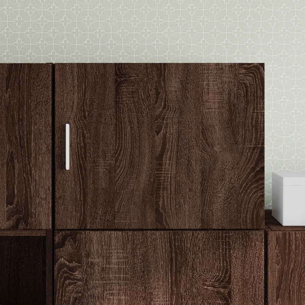 vidaXL Wall Cabinet Brown Oak 50x42.5x40 cm Engineered Wood