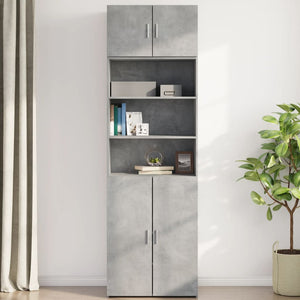 vidaXL Wall Cabinet Concrete Grey 70x42.5x40 cm Engineered Wood