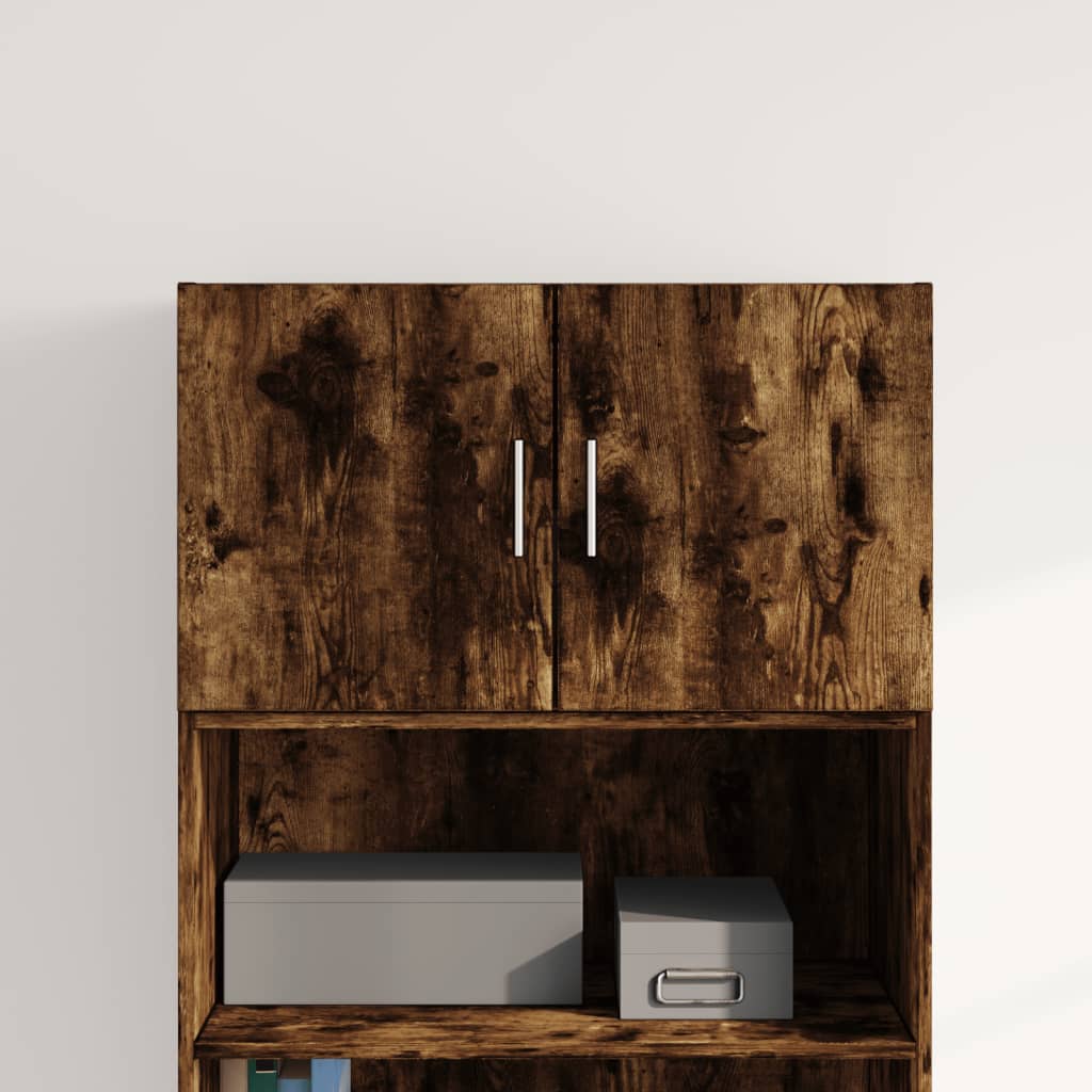 vidaXL Wall Cabinet Smoked Oak 70x42.5x40 cm Engineered Wood