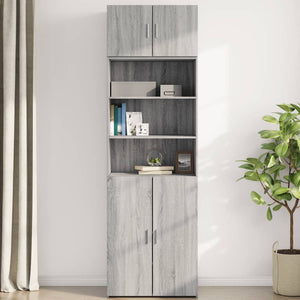 vidaXL Wall Cabinet Grey Sonoma 70x42.5x40 cm Engineered Wood