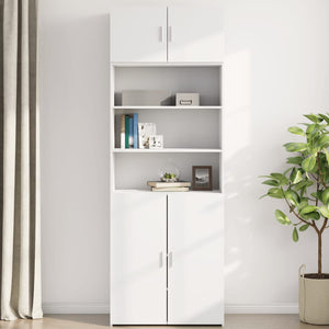 vidaXL Wall Cabinet White 80x42.5x40 cm Engineered Wood