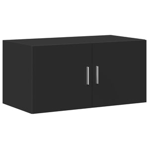 vidaXL Wall Cabinet Black 80x42.5x40 cm Engineered Wood