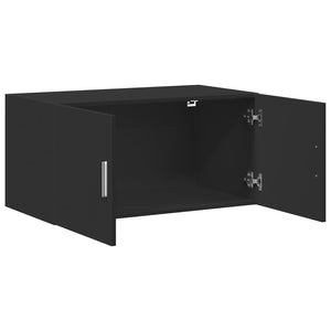 vidaXL Wall Cabinet Black 80x42.5x40 cm Engineered Wood