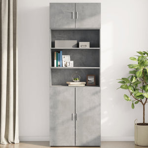 vidaXL Wall Cabinet Concrete Grey 80x42.5x40 cm Engineered Wood