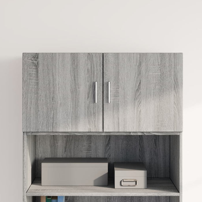 vidaXL Wall Cabinet Grey Sonoma 80x42.5x40 cm Engineered Wood