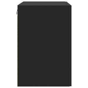 vidaXL Wall Cabinet Black 80x42.5x64 cm Engineered Wood