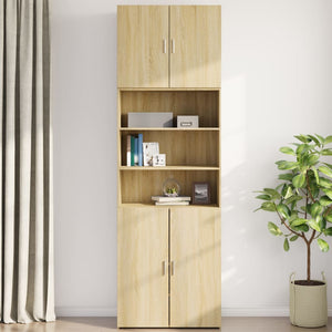 vidaXL Wall Cabinet Sonoma Oak 80x42.5x64 cm Engineered Wood