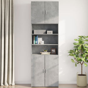 vidaXL Wall Cabinet Concrete Grey 80x42.5x64 cm Engineered Wood