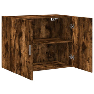 vidaXL Wall Cabinet Smoked Oak 80x42.5x64 cm Engineered Wood