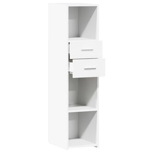 vidaXL Highboard White 30x42.5x124 cm Engineered Wood