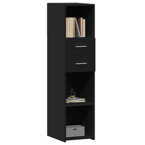 vidaXL Highboard Black 30x42.5x124 cm Engineered Wood