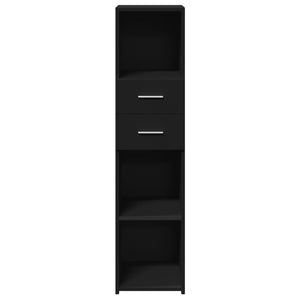 vidaXL Highboard Black 30x42.5x124 cm Engineered Wood