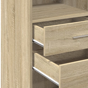 vidaXL Highboard Sonoma Oak 30x42.5x124 cm Engineered Wood