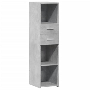 vidaXL Highboard Concrete Grey 30x42.5x124 cm Engineered Wood