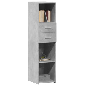 vidaXL Highboard Concrete Grey 30x42.5x124 cm Engineered Wood