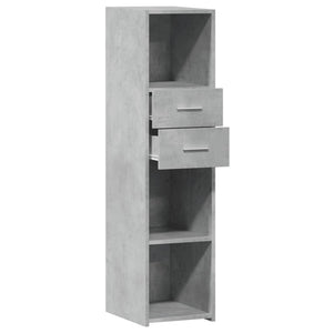 vidaXL Highboard Concrete Grey 30x42.5x124 cm Engineered Wood