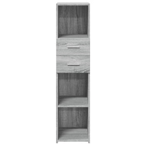 vidaXL Highboard Grey Sonoma 30x42.5x124 cm Engineered Wood