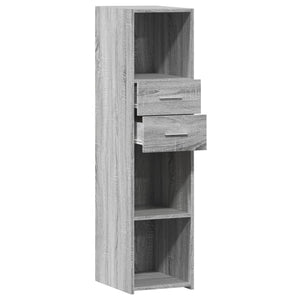 vidaXL Highboard Grey Sonoma 30x42.5x124 cm Engineered Wood