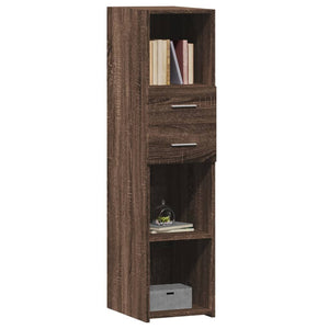 vidaXL Highboard Brown Oak 30x42.5x124 cm Engineered Wood