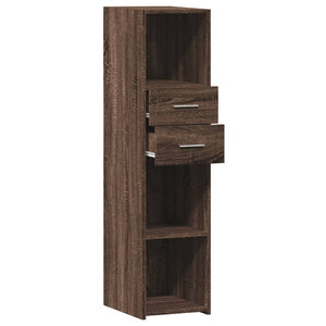 vidaXL Highboard Brown Oak 30x42.5x124 cm Engineered Wood