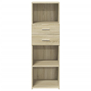 vidaXL Highboard Sonoma Oak 40x42.5x124 cm Engineered Wood