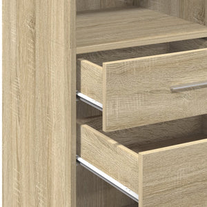 vidaXL Highboard Sonoma Oak 40x42.5x124 cm Engineered Wood