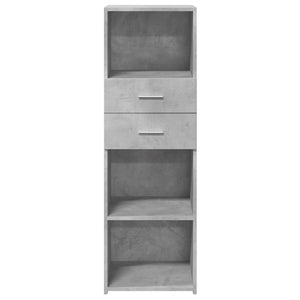 vidaXL Highboard Concrete Grey 40x42.5x124 cm Engineered Wood