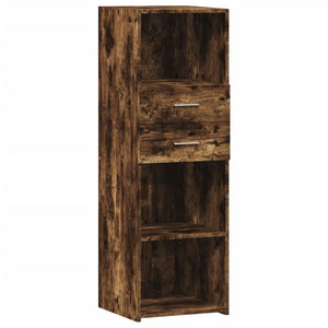 vidaXL Highboard Smoked Oak 40x42.5x124 cm Engineered Wood