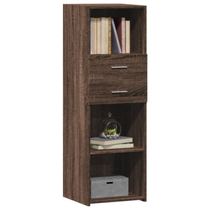 vidaXL Highboard Brown Oak 40x42.5x124 cm Engineered Wood