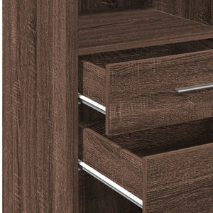 vidaXL Highboard Brown Oak 40x42.5x124 cm Engineered Wood