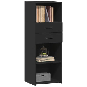 vidaXL Highboard Black 45x42.5x124 cm Engineered Wood