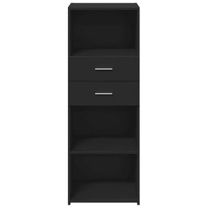 vidaXL Highboard Black 45x42.5x124 cm Engineered Wood