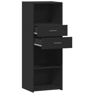 vidaXL Highboard Black 45x42.5x124 cm Engineered Wood