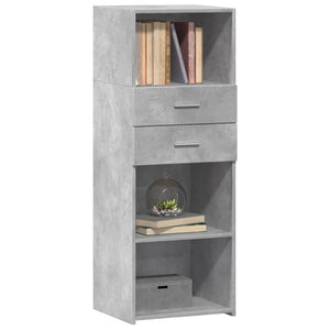 vidaXL Highboard Concrete Grey 45x42.5x124 cm Engineered Wood