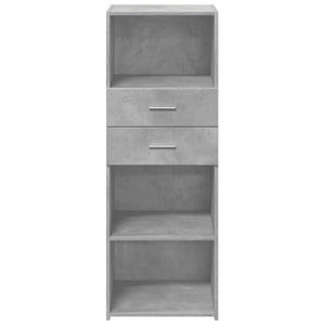 vidaXL Highboard Concrete Grey 45x42.5x124 cm Engineered Wood