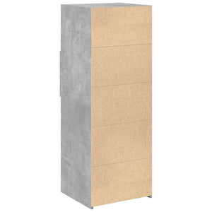 vidaXL Highboard Concrete Grey 45x42.5x124 cm Engineered Wood