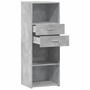 vidaXL Highboard Concrete Grey 45x42.5x124 cm Engineered Wood