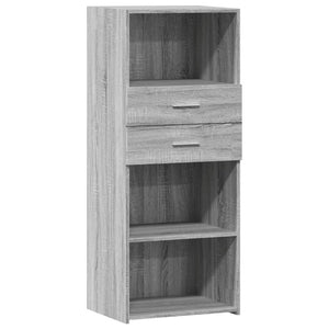 vidaXL Highboard Grey Sonoma 50x42.5x124 cm Engineered Wood