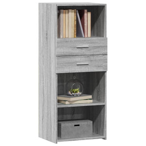 vidaXL Highboard Grey Sonoma 50x42.5x124 cm Engineered Wood