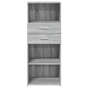 vidaXL Highboard Grey Sonoma 50x42.5x124 cm Engineered Wood