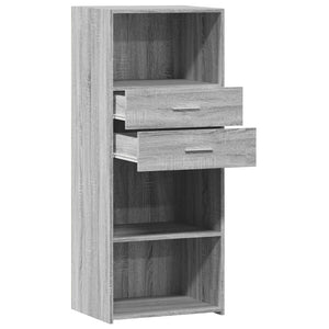 vidaXL Highboard Grey Sonoma 50x42.5x124 cm Engineered Wood